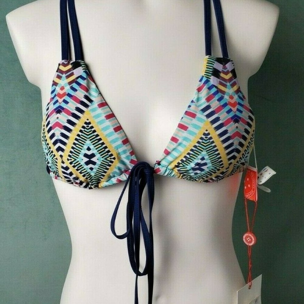 Red Carter Triangle Bikini Top Size 6 NWT